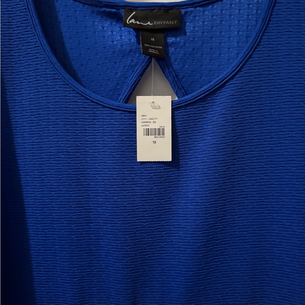 Lane Bryant Blue Textured Dress